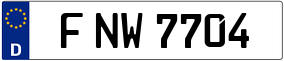 Trailer License Plate
